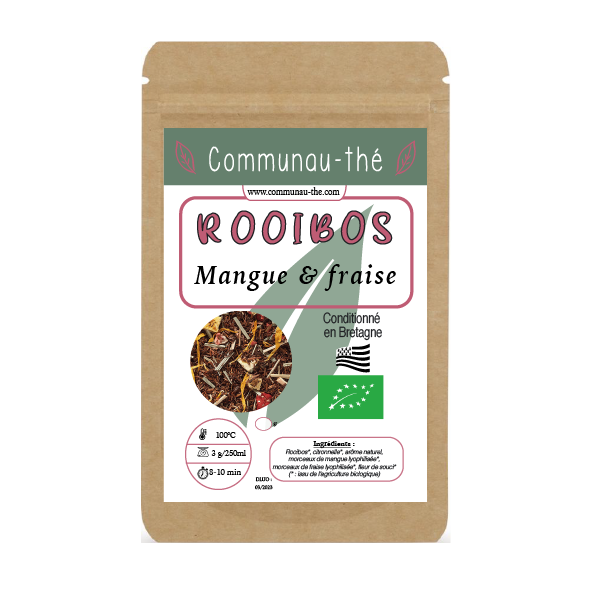 Rooibos mangue & fraise BIO - Communau-thé